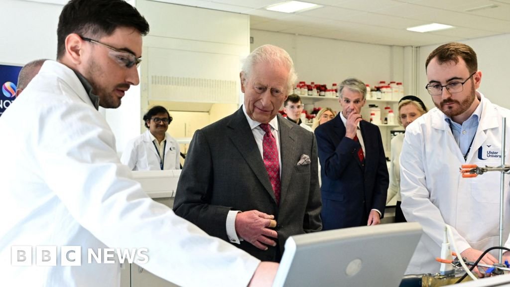 King Charles learns about latest cancer research during NI royal visit