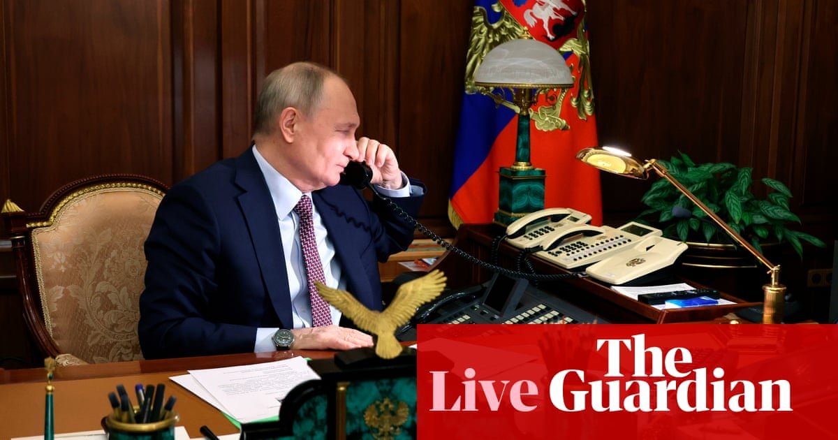 Kremlin confirms Trump-Putin call on Tuesday as European leaders question Russia’s intentions – as it happened | Ukraine