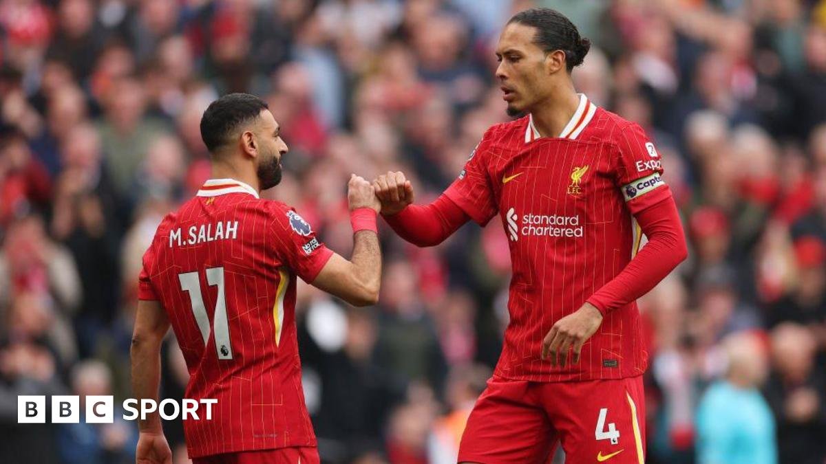 Mohamed Salah and Virgil van Dijk