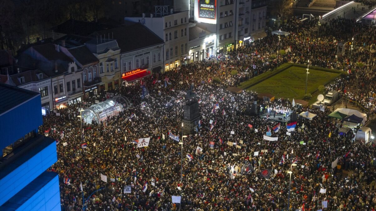 Serbian students declare 'we deserve better' as latest anti-graft rally adds pressure on government