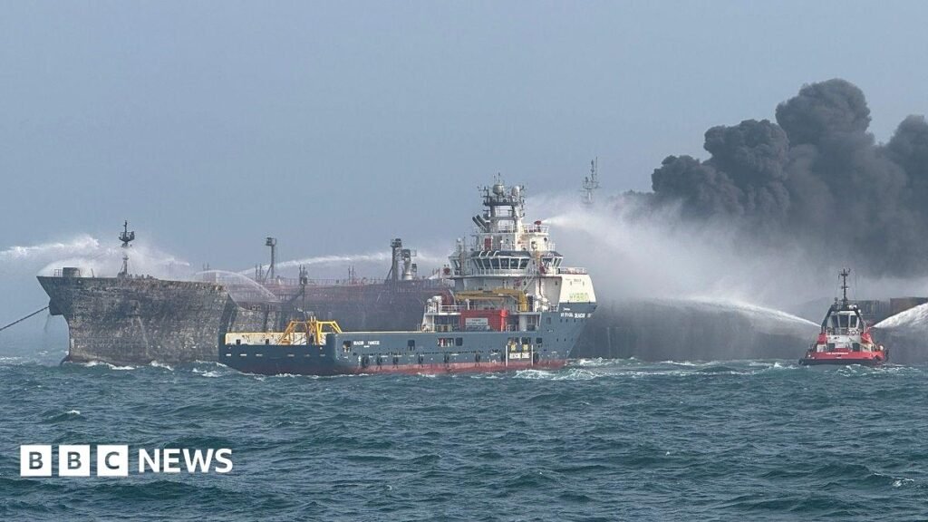 Tanker collision latest: 'It came out of the blue': Sailor describes harrowing escape from tanker