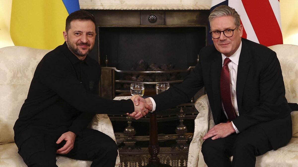 The Latest: Britain is hosting a summit of European leaders to shore up support for Zelenskyy