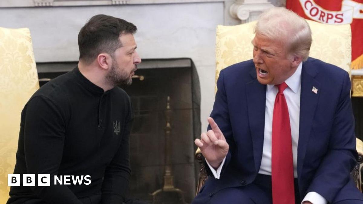 Zelensky told to leave White House after angry spat with Trump and Vance