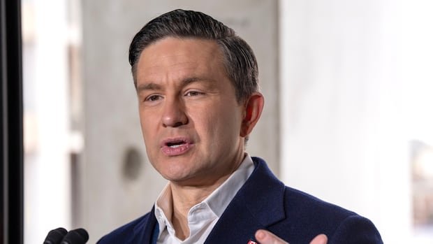 Poilievre takes aim at Carney's ability to handle Trump and his tariffs