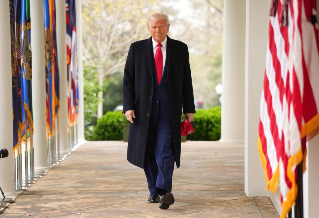 President Trump Holds "Make America Wealthy Again Event" In White House Rose Garden