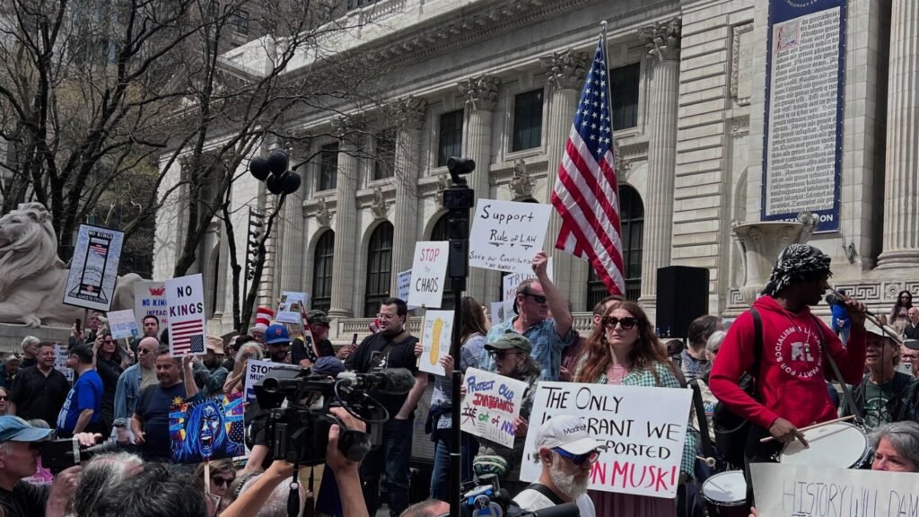 ‘50501’ nationwide protests rally in opposition to Trump administration’s insurance policies