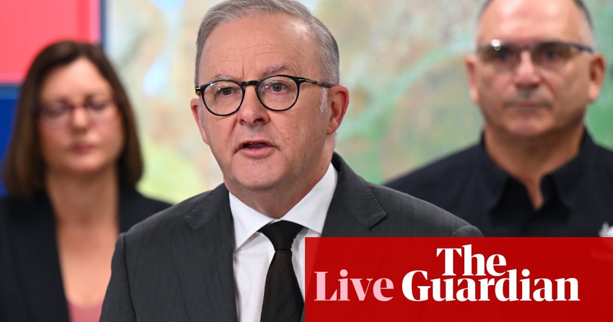 Australia news live: Albanese says Israel blocking aid and food to Gaza ‘completely unacceptable’ and its excuses are ‘without credibility’ | Australia news