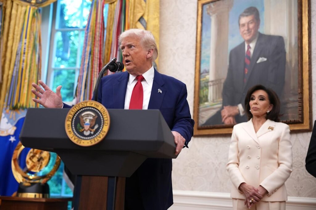 Donald Trump Fumes At Reporter For Asking About Wall Street’s Notion That He Always “Chickens Out” On Tariffs