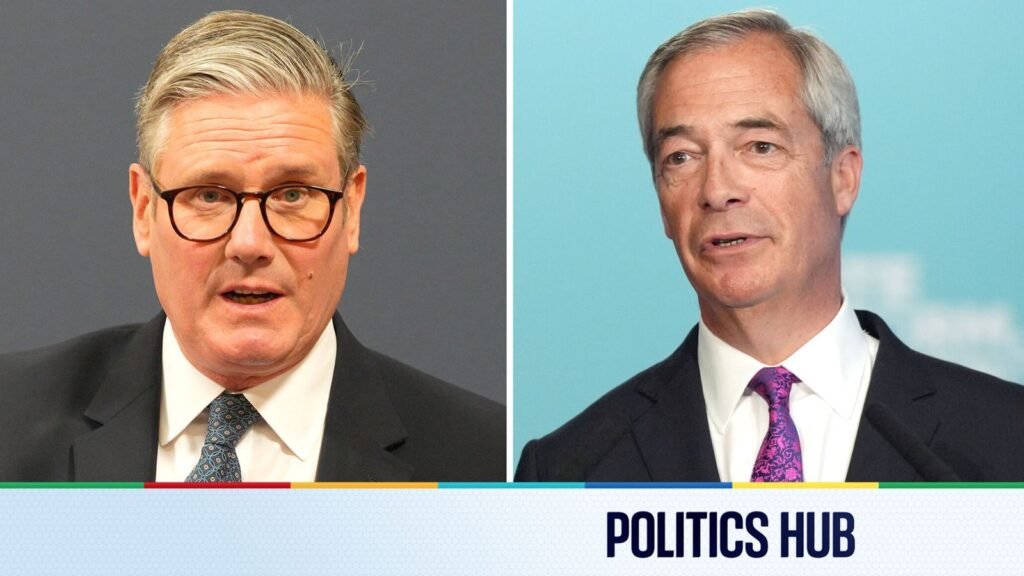 Politics latest: Keir Starmer to attack Nigel Farage’s ‘mad experiment’ | Politics News