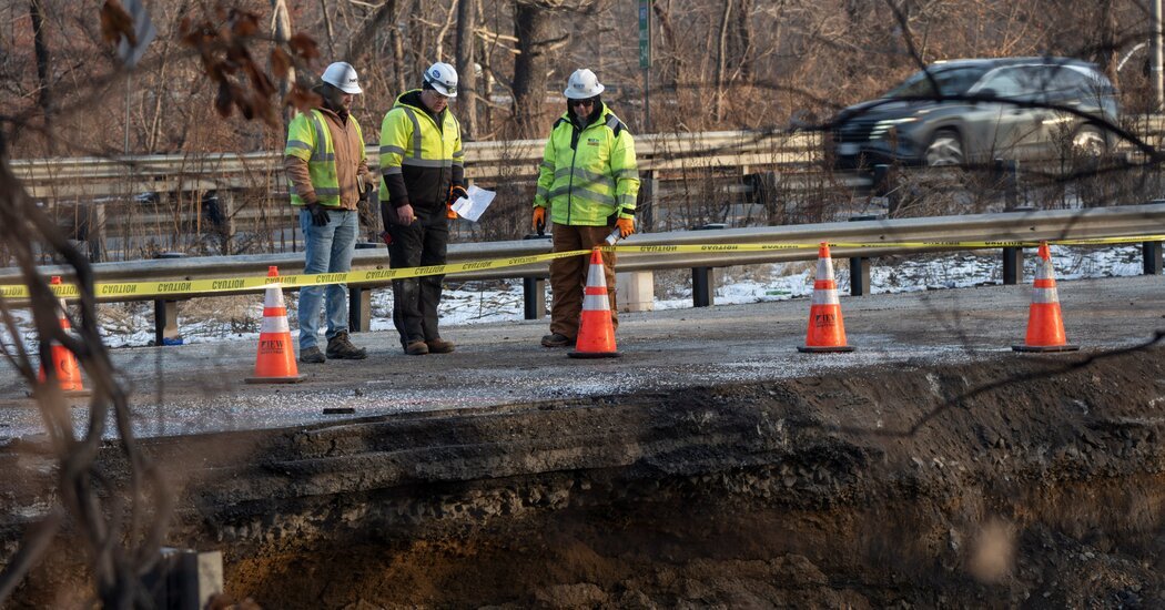 Sinkholes, Bane of Today’s Drivers, Offer Peek Into a Lost Mining Past