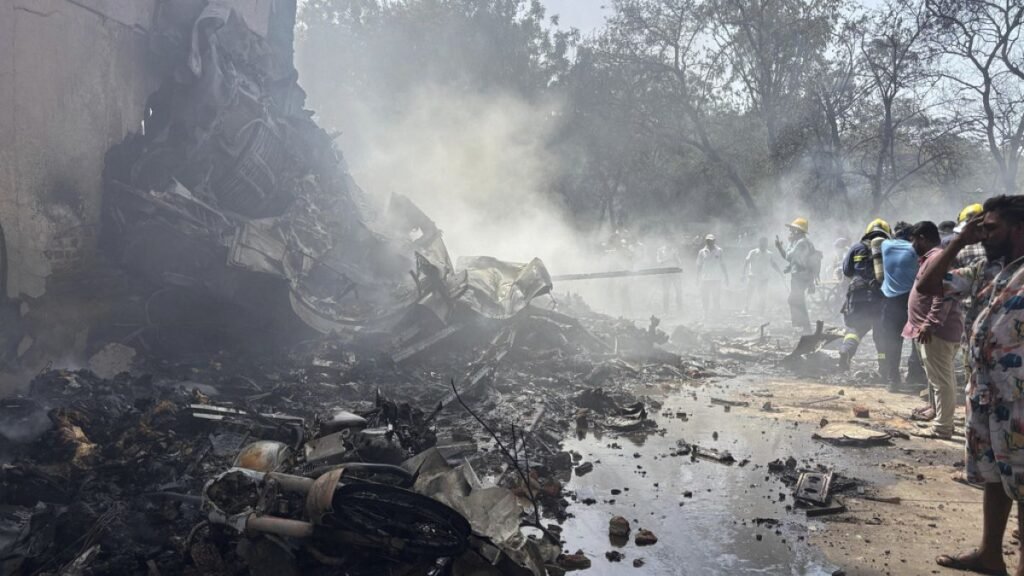 Air India plane bound for London crashes on takeoff at Ahmedabad airport