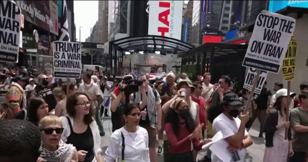 Anti-war protests form in New York City following U.S. strikes in Iran 