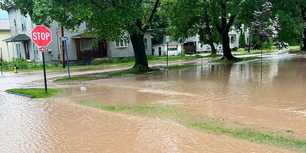 Deluge of rain prompts Flash Flood Emergency in Chenango County, New York