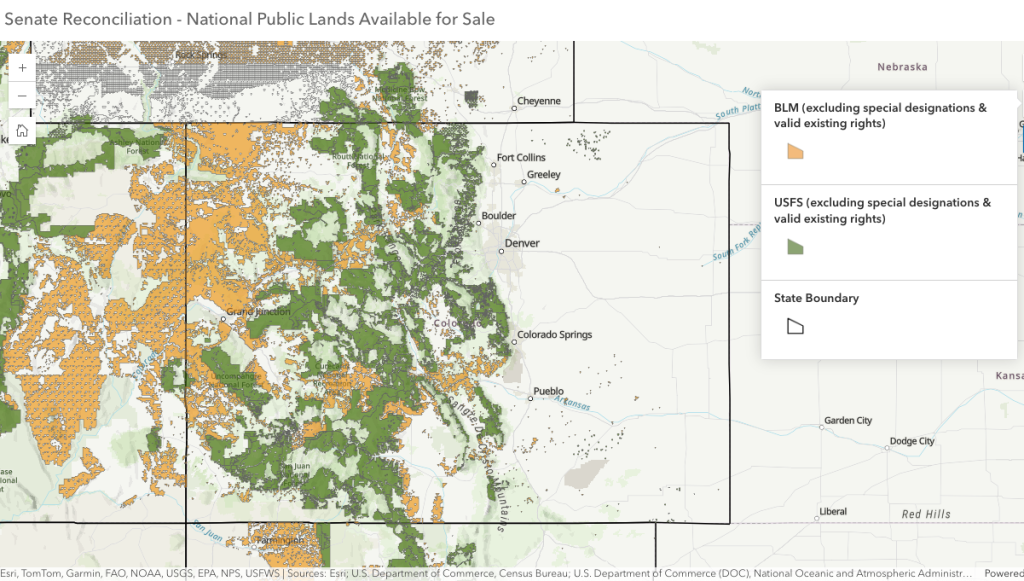 Here’s which Colorado public lands could be sold under the latest Republican budget proposal