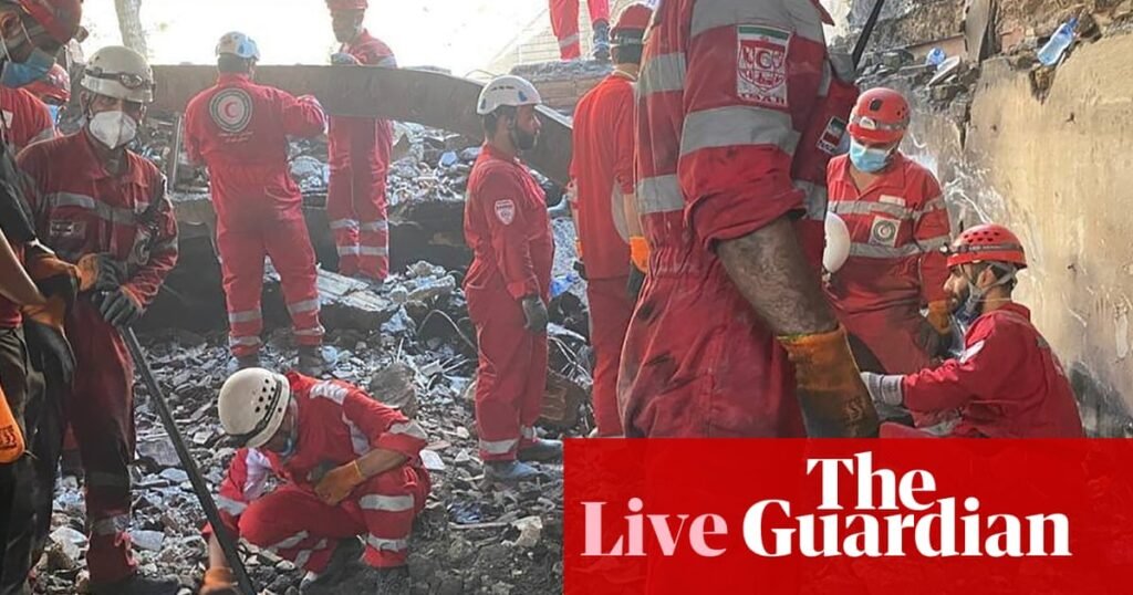Israel and Iran strikes continue into fifth day as Trump demands ‘complete give-up’ by Tehran – latest updates | Israel