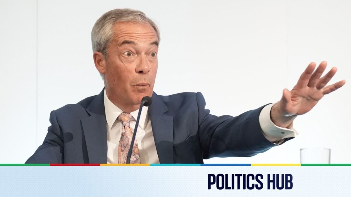 Politics latest: Farage unveils 'Britannia Card' in latest tax policy | Politics News