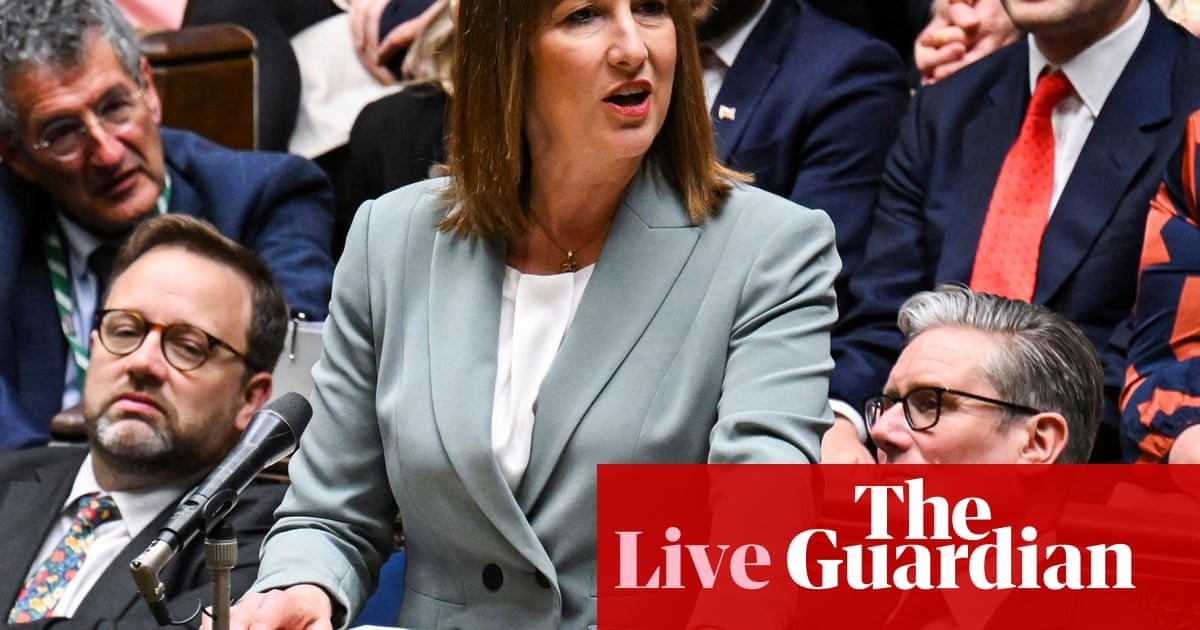 Rachel Reeves defends spending review as she admits latest growth figures ‘disappointing’ – UK politics live | Politics