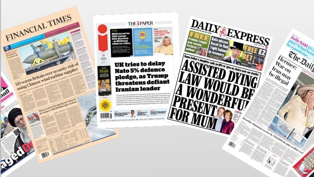 Thursday's national newspaper front pages | UK News