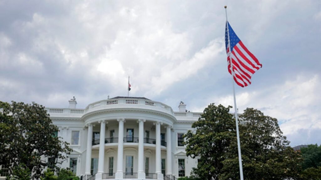 Trump installs pair of 88-foot-tall new flag poles at the White House