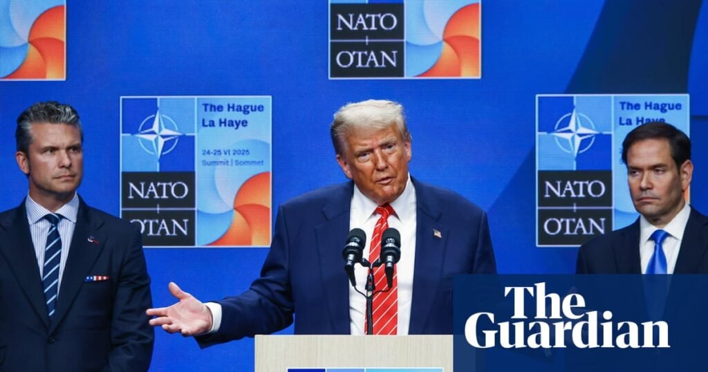 Trump news at a glance: ‘Daddy’ Trump showered with praise on triumphant lap through Nato summit | Trump administration