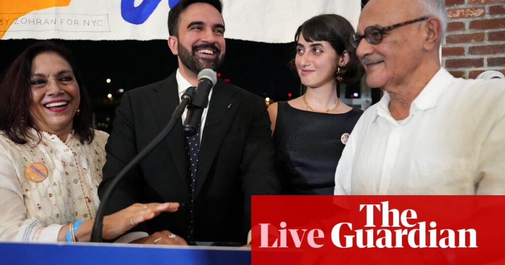 Trump slams Zohran Mamdani as Republicans go on attack after New York mayoral primary – live | US news