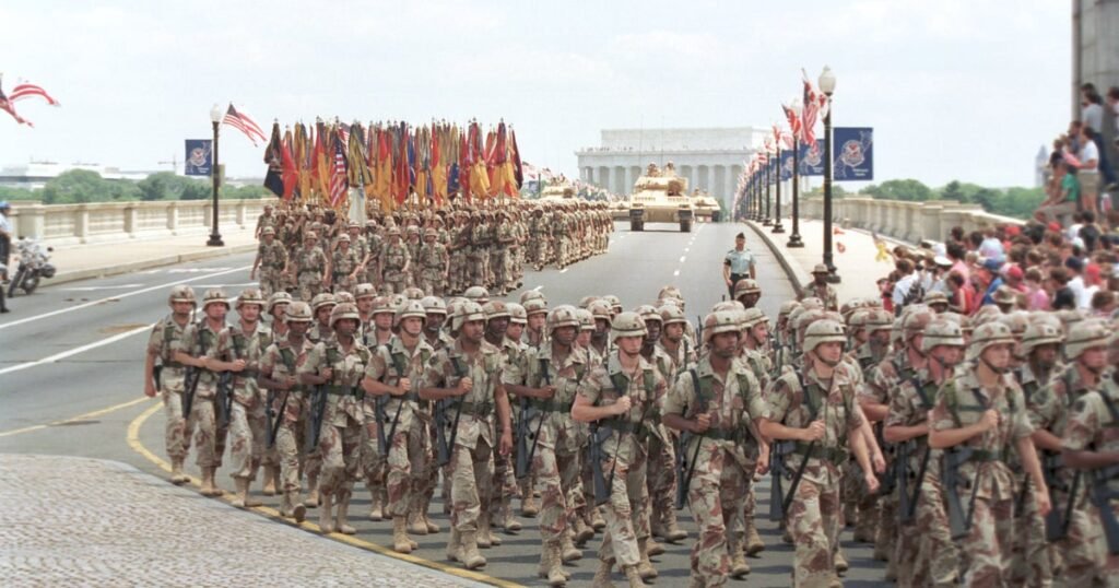 Trump's military parade today isn't the first in the U.S. — but they're rare. Here's a look back.