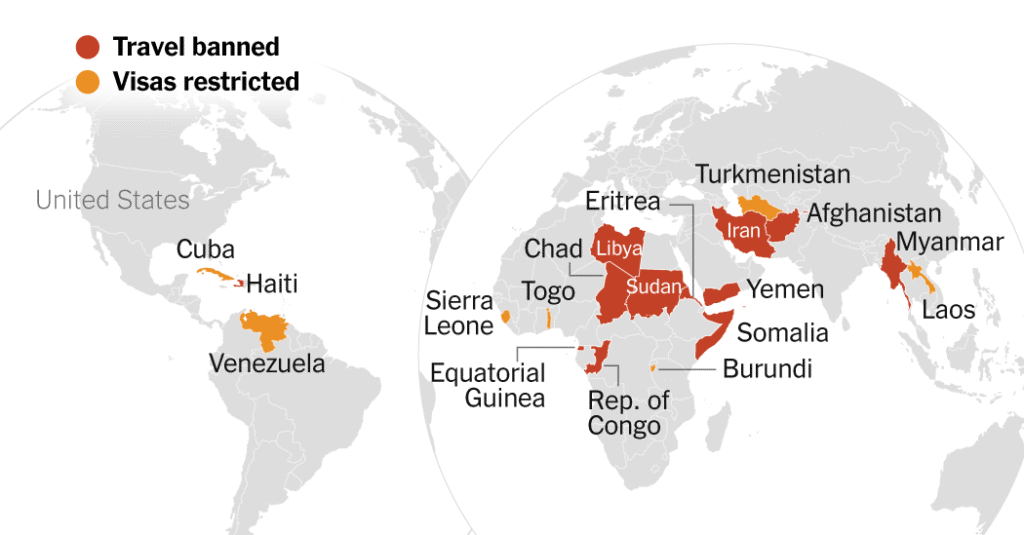 Which Countries Does Trump’s New Travel Ban Target? Full List, Map and Charts