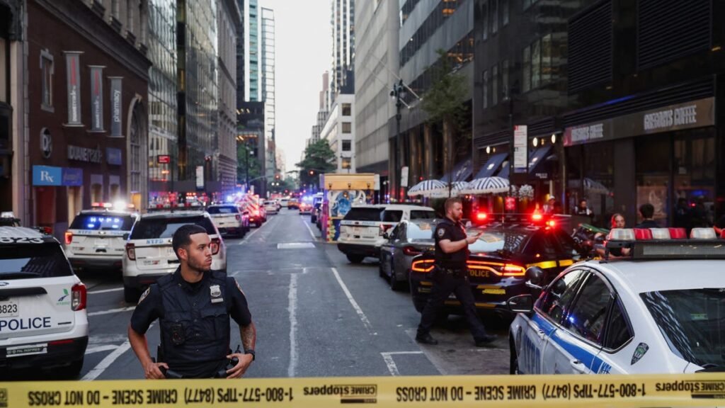 Gunman kills four, including cop at Manhattan skyscraper: Live