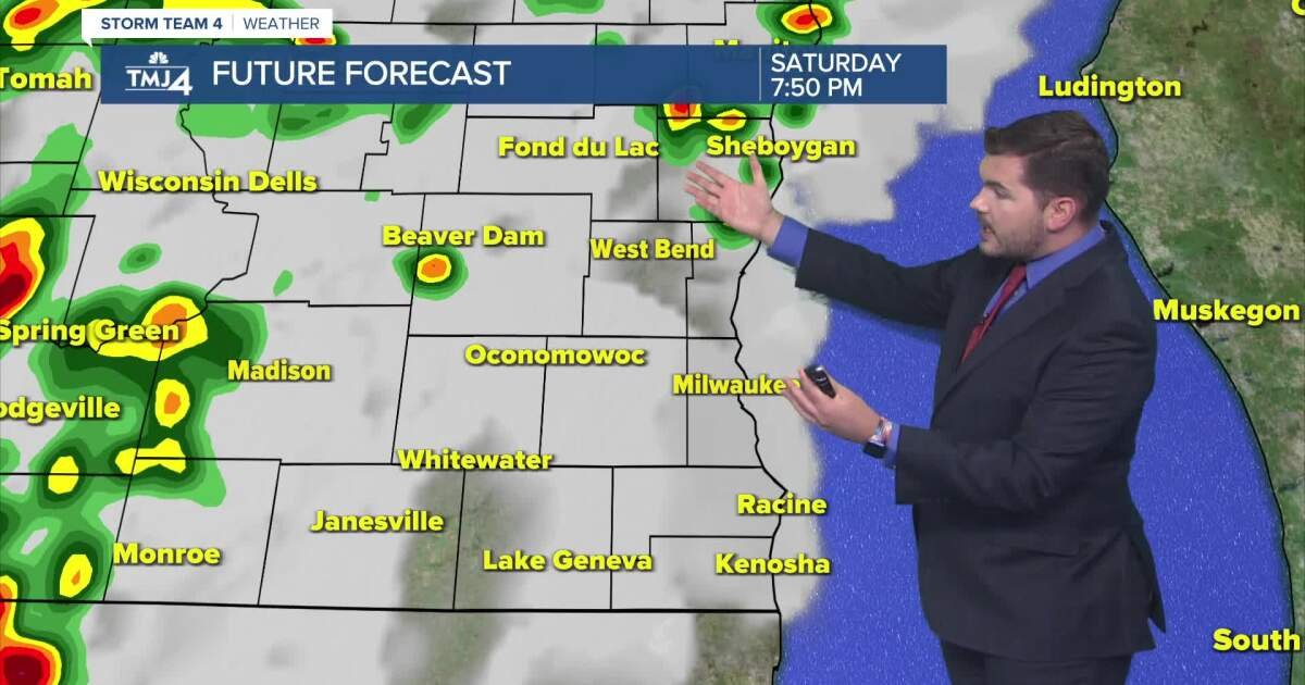 Heat today, storms tonight, cooler Sunday