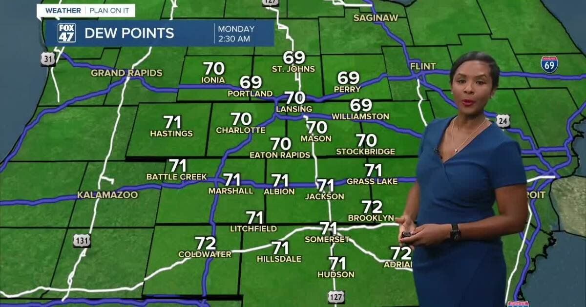 It's going to be hot and sticky today and for a couple more days