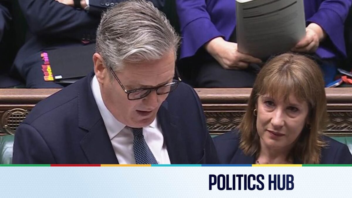 Politics latest: 'A moment of intense peril' for PM - as Reeves seen in tears at remarkable PMQs | Politics News