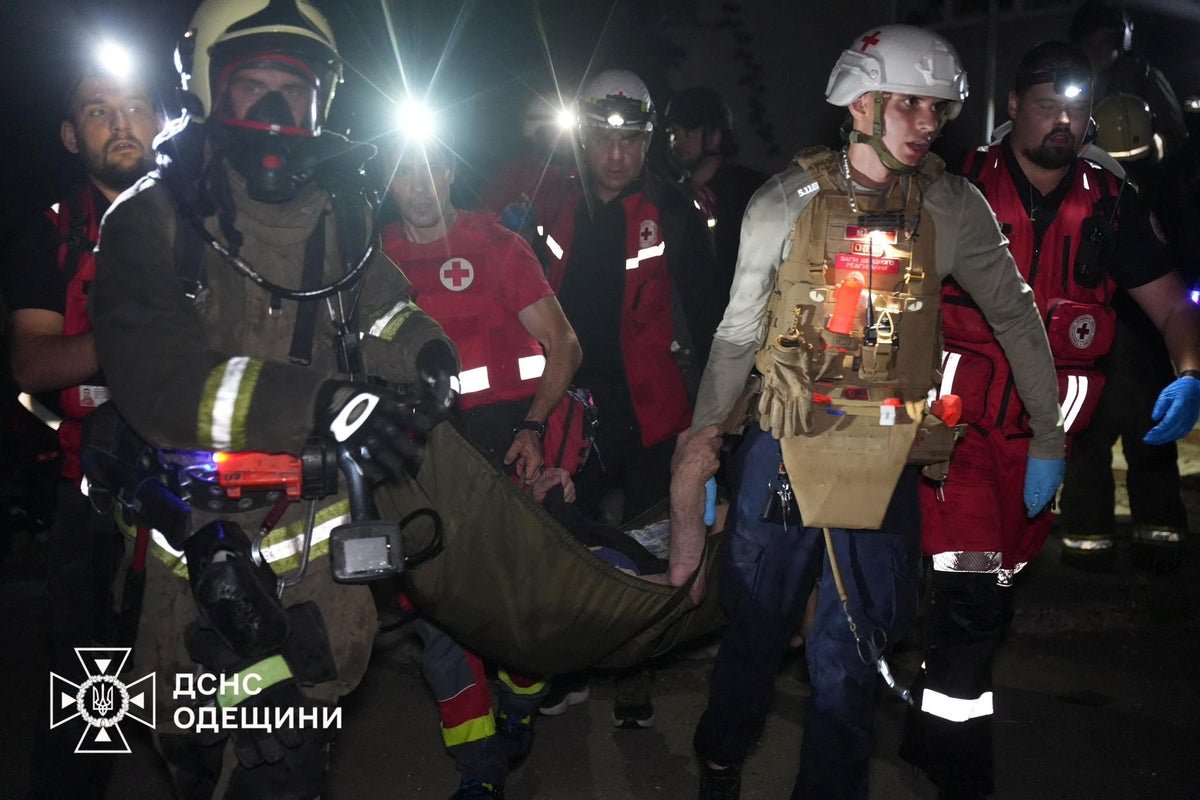 Russia-Ukraine war latest: EU and UK increase sanctions on Putin as mass drone attack kills one in Odesa