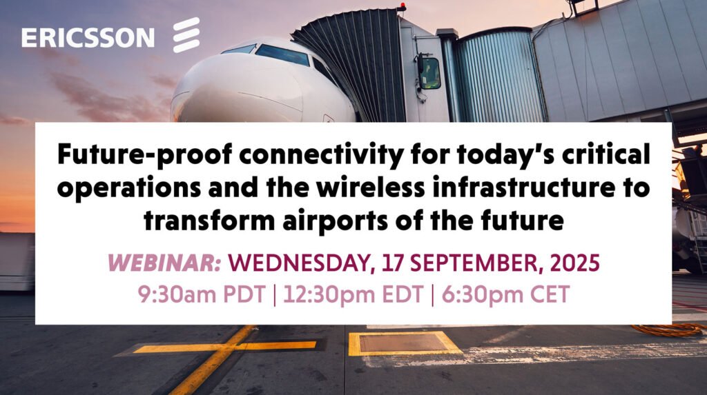 NEW WEBINAR: Future-proof connectivity for today’s critical airport operations