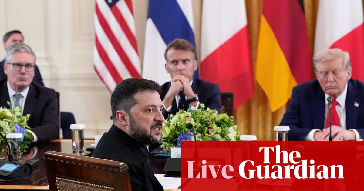 Trump claims to be setting up meeting between Zelenskyy and Putin after talks with European leaders end – live | Ukraine