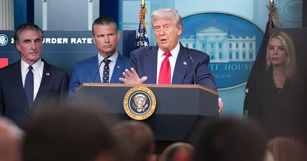 Trump deploys National Guard to D.C., takes control of local police in crime crackdown