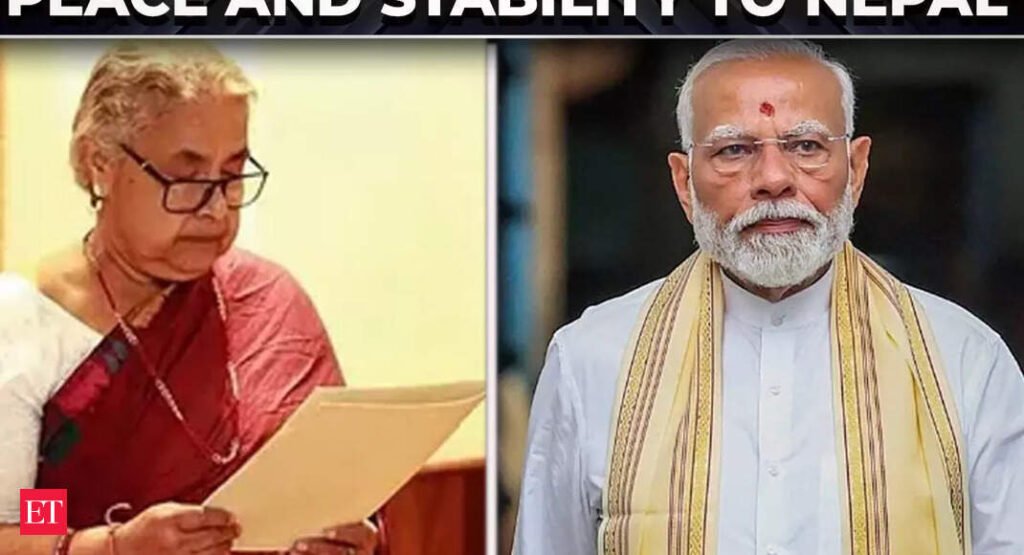 'India committed to Nepal's progress': PM Modi congratulates new PM Sushila Karki - The Economic Times Video