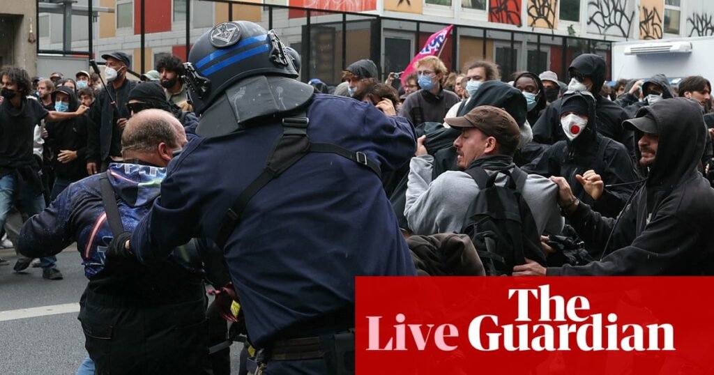 New French PM takes office as ‘Block Everything’ protests rock country – Europe live | World news