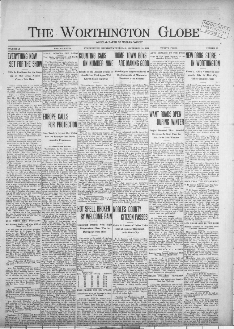 Today in History: A new drug store opened in Worthington - The Globe